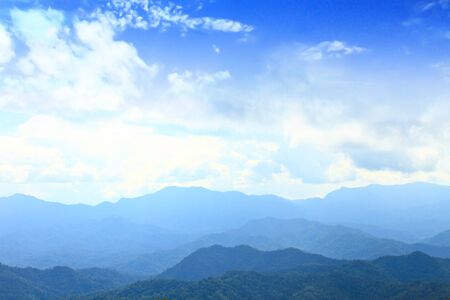 Views of the valley to the high peaks of 1200 meters in the national parkの写真素材