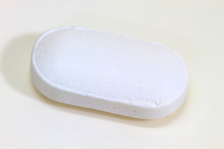 Heap of medicine pills on white backgroundの写真素材