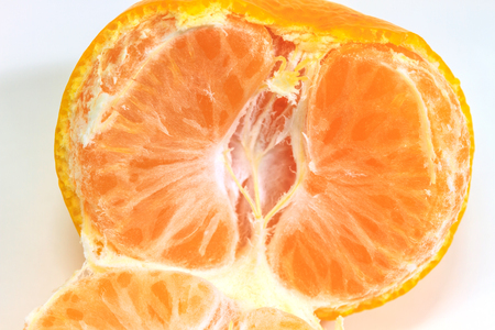 fresh fruit orange isolated on white backgroundの写真素材