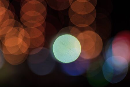 Photo of bokeh lights, defocused christmas lights background