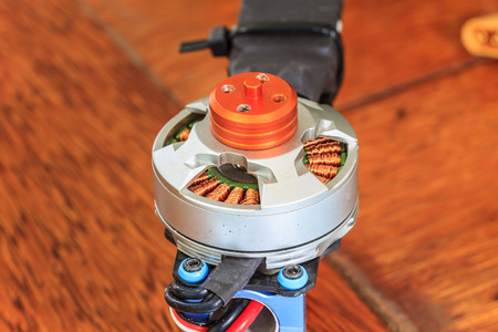 Electric motor of a small size close upの写真素材