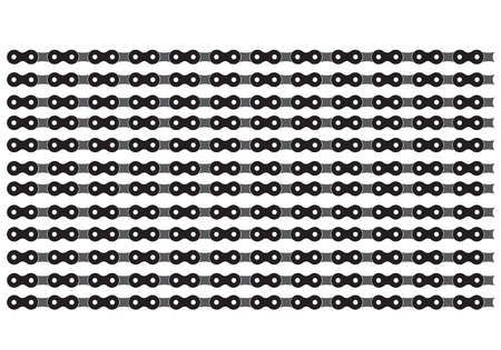 illustration with bicycle chain on a white background