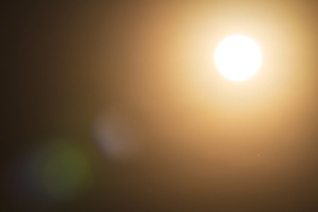 Light of the Moon over dark black sky on night, Selective focusの写真素材