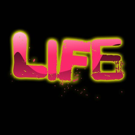 life wordのイラスト素材