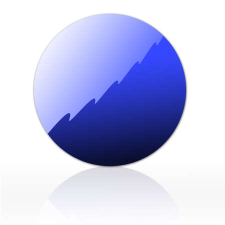 modern blue bottonのイラスト素材