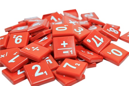 numbers on white background