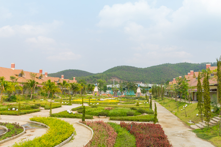 Lamphun , Thailand - March 3 , 2014 ; The Sun New Center Lamphun , amusement park  in the north of Thailand.のeditorial素材