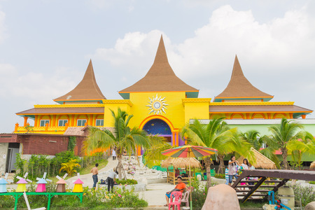 Lamphun , Thailand - March 3 , 2014 ; The Sun New Center Lamphun , amusement park  in the north of Thailand.のeditorial素材