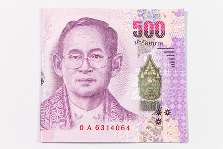 Close up of Thai money , Thailandの写真素材