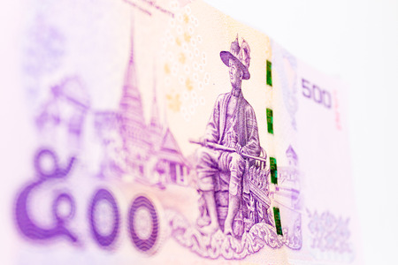 Close up of Thai money , Thailandの写真素材