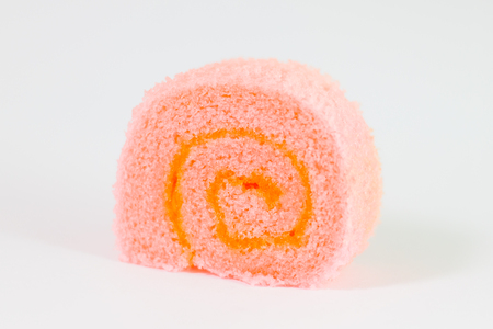 Colorful slice roll cakeの写真素材