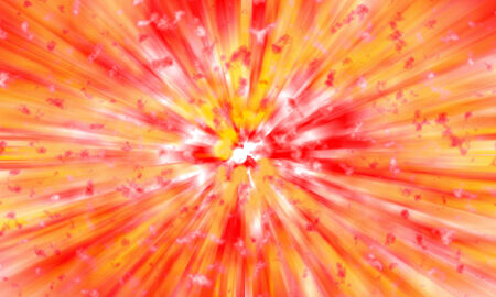 abstract explosion background with red and yellow