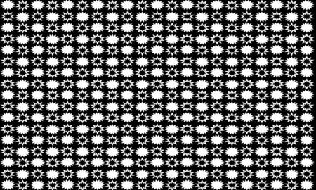 Abstract background star pattern isolate on black