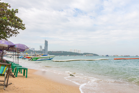 PATTAYA, THAILAND - December 17, 2014 Pattaya developed into a popular beach Today Pattaya is making efforts to clean up its image to become a family-oriented seaside destinationのeditorial素材