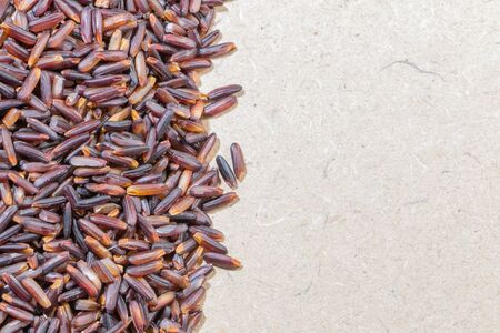 Close-up  brown rice backgroundの写真素材