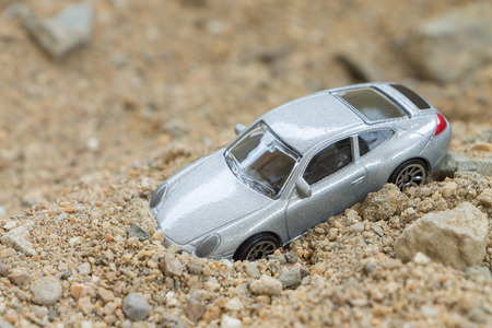 CHIANG MAI THAILAND  APRIL 25 2015: Car small toys Miniature representation of porsche on white background produced as children toysのeditorial素材