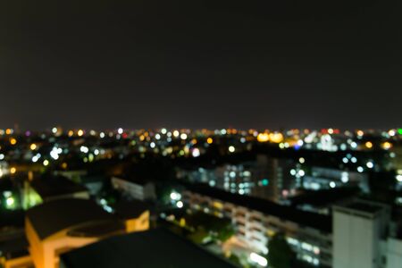 Bokeh of light in the city an blur backgroundの写真素材