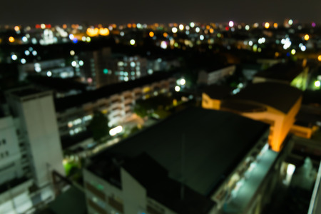 Bokeh of light in the city an blur backgroundの写真素材