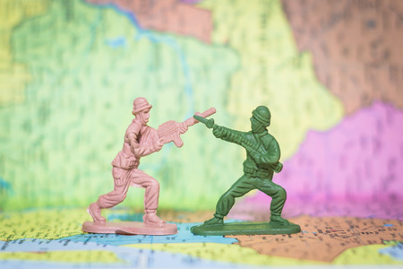 Toy Soldiers is an action and strategy on paper map background
