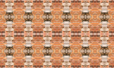 Brick wall pattern backgroundの写真素材