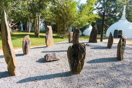 CHIANG RAI, THAILAND - OCT 31 : BAANDAM the thai style traditional wooden house in Chiang Rai, Thailand on October 31, 2015のeditorial素材