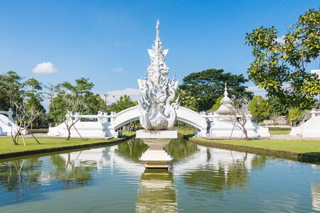 CHIANG RAI, THAILAND - OCT 30 : Wat Rong Khun The art in the style of a Buddhist temple in Chiang Rai, Thailand on October 30, 2015のeditorial素材
