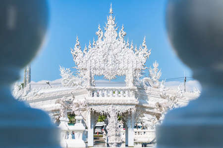 CHIANG RAI, THAILAND - OCT 30 : Wat Rong Khun The art in the style of a Buddhist temple in Chiang Rai, Thailand on October 30, 2015のeditorial素材