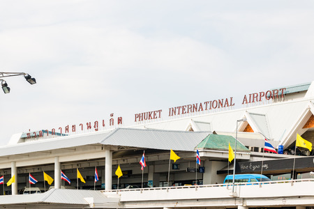 PHUKET, THAILAND - DECEMBER 16 : Phuket International Airport. The airport plays a major role in Thailand's tourism industry, At Phuket Island south of Thailand on DECEMBER 16 ,2015のeditorial素材