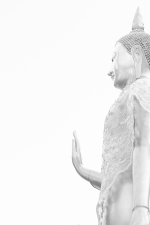 Image buddha on white background at ,Chiang mai -Thailandの写真素材