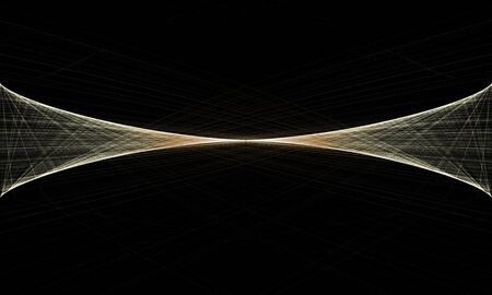 Abstract background with colorful wave on black background