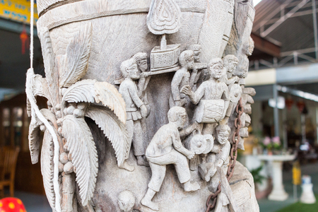 CHIANG MAI, THAILAND - Aug 4 : Baan Tawai village has traditionally been the center of the handicrafts trade in Northern Thailand  on August 4 , 2016 in Chiang Mai, Thailandのeditorial素材