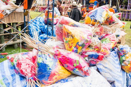 Lamphun, Thailand 14 Sep : Slakpat Lanna tradition at Wat Phra That Hariphunchai on 14 september 2016のeditorial素材