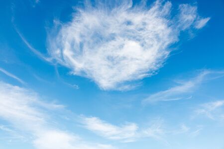 Blue sky and cloud backgroundの写真素材