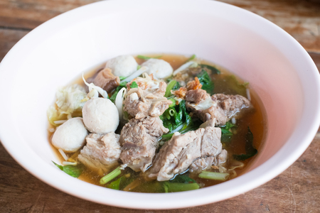 Ekaehla chinese clear soup with Braised pork, Braised pork Clear Soupの写真素材