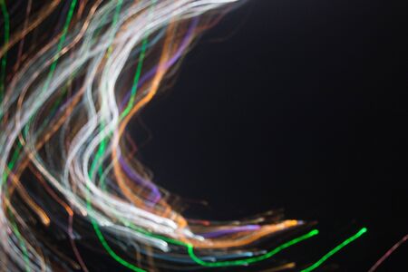 Abstract background of Blurry colorful of motions lights