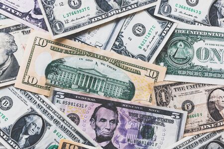 American dollar or US dollar banknote backgroundの写真素材