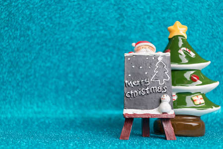 Santa Claus on sparkling background.  Christmas seasons celebration conceptの写真素材