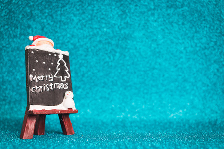 Santa Claus on sparkling background.  Christmas seasons celebration conceptの写真素材