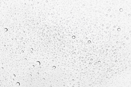 Water drops , Rain drops on glass backgroundの写真素材