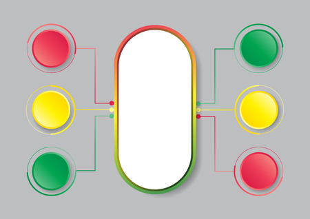 Abstract infographics options template. Vector illustration. Can be used for workflow layout, diagram, business step options, banner, web design. Business data visualisation. Process chart.のイラスト素材
