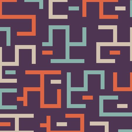 Labyrinth pattern background  , Striped colorful geometric pattern.のイラスト素材