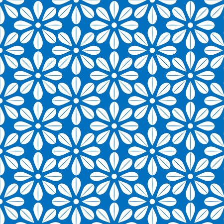Pattern design on blue background .vector illustrationsのイラスト素材
