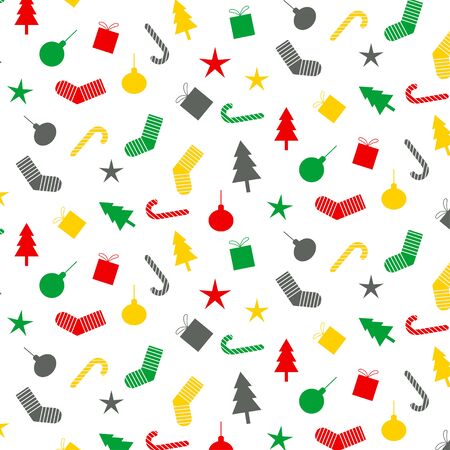 Memphis design Christmas concept pattern , vector illustrationのイラスト素材