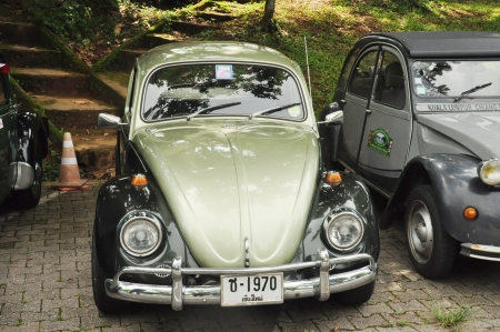 CHIANG RAI, THAILAND - AUGUST 8: Citroen 1934 year old classic car show in 1st Chiang Rai old classic car show Festival on August 8,2010 at Doi Mae Salong in Chiang Rai Thailand.のeditorial素材
