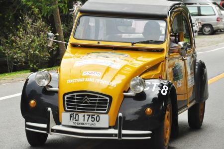 CHIANG RAI, THAILAND - AUGUST 8: Citroen 1934 year old classic car show in 1st Chiang Rai old...