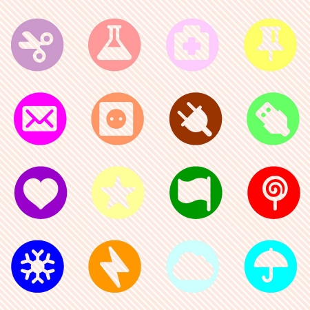 Collection Vector ICON Setのイラスト素材