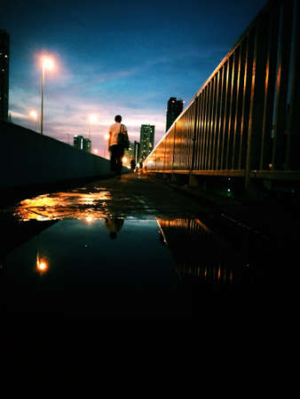 Rain Day in City, Architecture With Landscape City,の写真素材