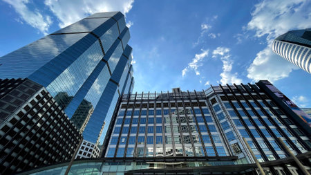 Modern office buildings in the city of London, England, UK.