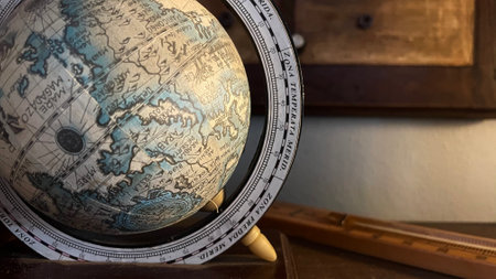 Global, Destination, Earth Ball Concept, Old, Earth With Empty Space...,の写真素材