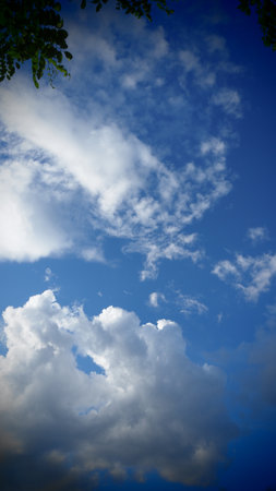blue sky with cloud closeup, natural background, nature series.
